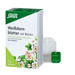 Salus Weißdornblätter mit Blüten