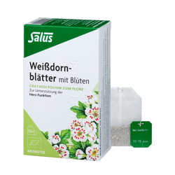 Salus Weißdornblätter mit Blüten