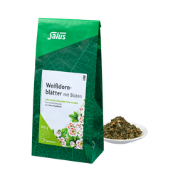 Salus Weißdornblätter mit Blüten