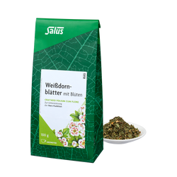 Salus Weißdornblätter mit Blüten