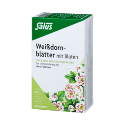 Salus Weißdornblätter mit Blüten