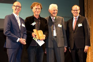 Preisträger Berndt Welz und Laudator Christoph Hofstetter, Otto Greither und Dr. Florian Block