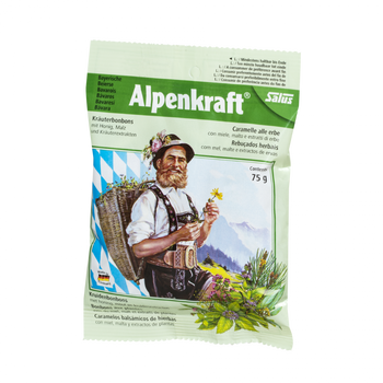 Salus Alpenkraft Bayerische Kräuterbonbons mit Honig, Malz und Kräuterextrakten