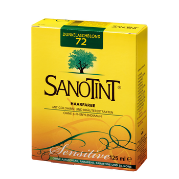 Schoenenberger Sanotint Haarfarbe sensitive Nr. 72 „Dunkelaschblond“