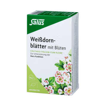 Salus Weißdornblätter mit Blüten