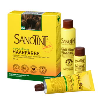 Schoenenberger Sanotint sensitive Haarfarbe Nr. 84 „Goldbraun Kupfer“