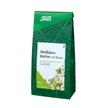 Salus Weißdornblätter mit Blüten