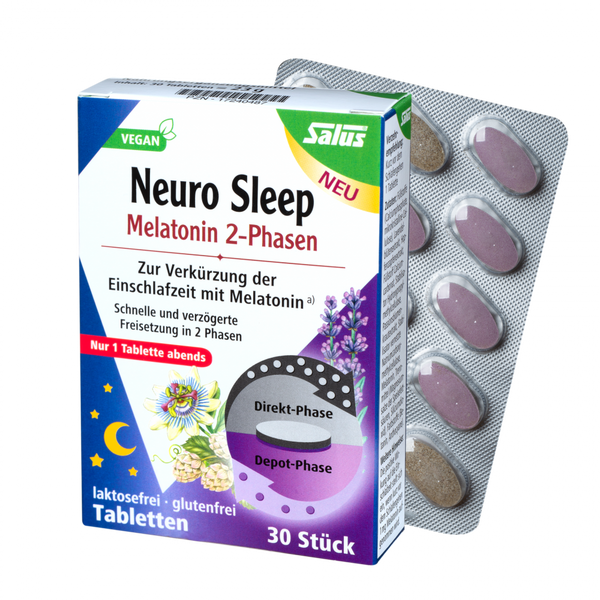 Salus® Neuro Sleep Melatonin 2-Phasen Tabletten